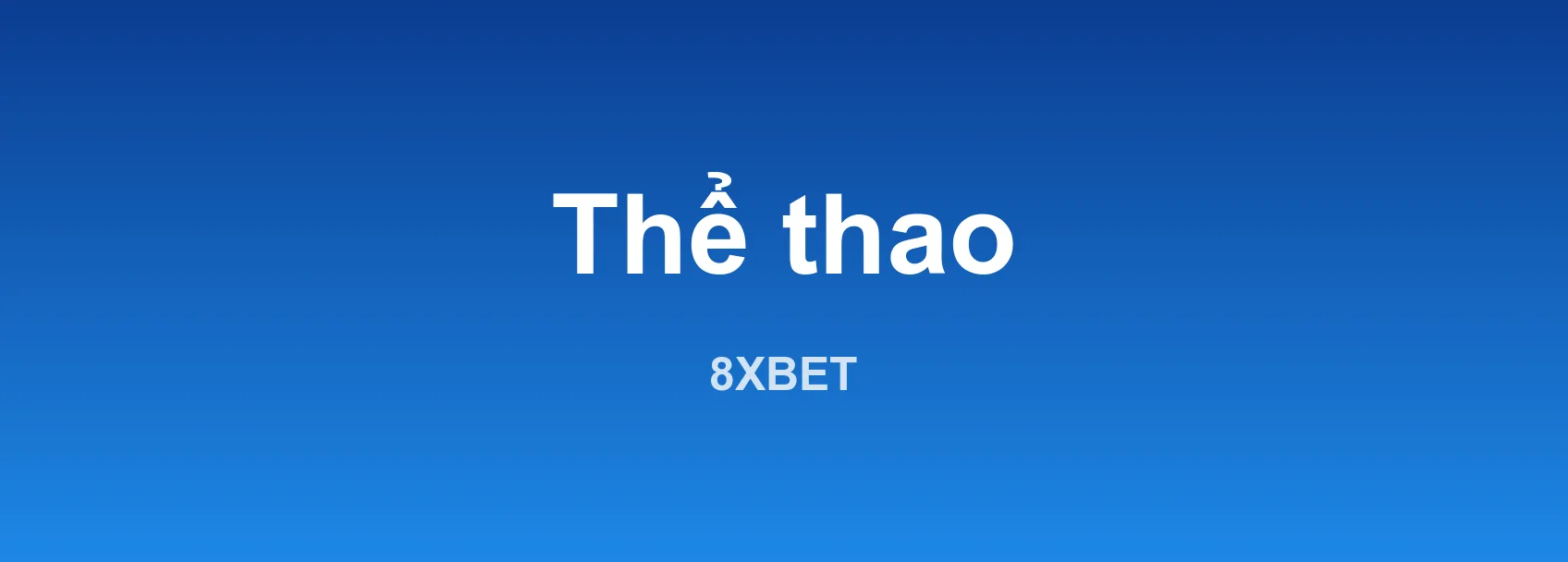 Giao diện thể thao 8XBET